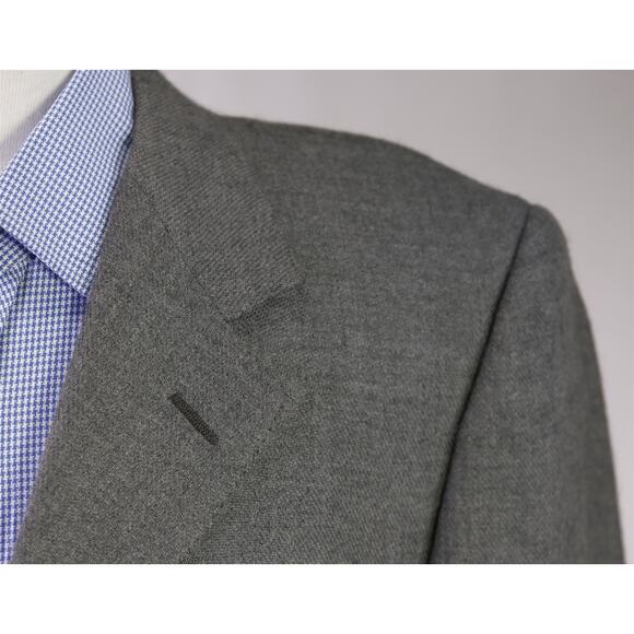 Canali Exclusive Collection Gray Knit Woven 100% Cashmere Blazer Jacket 40R - Picture 4 of 10